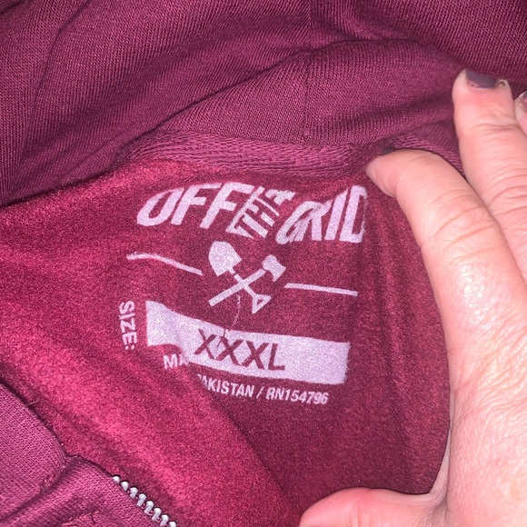 Men’s OFF THE GRID a zip up hoodie xxl - Picture 6 of 6